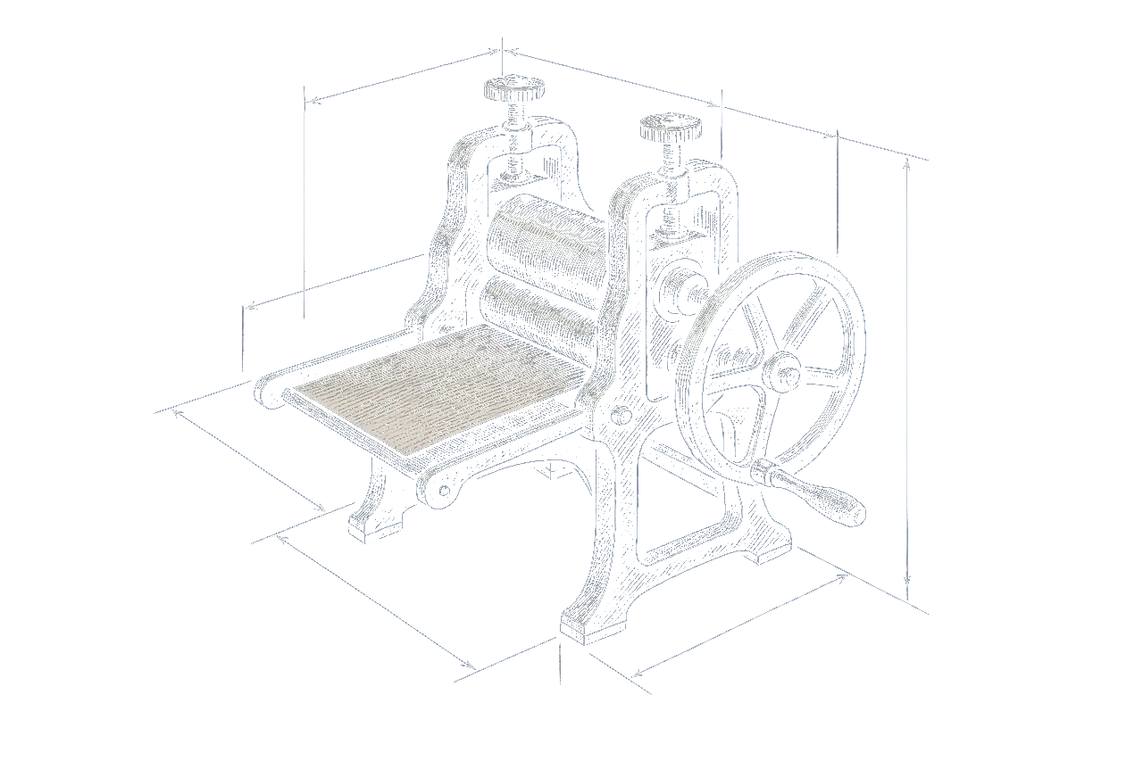 Assembly drawing of the press